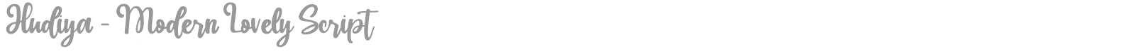 Hudiya font preview